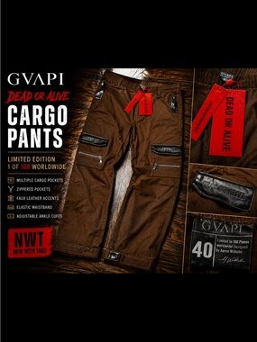 GUAPI Dead Or Alive Cargo Pants Brown Limited Edition 1 of 100 Worldwide